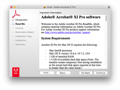 adobe acrobat for mac support